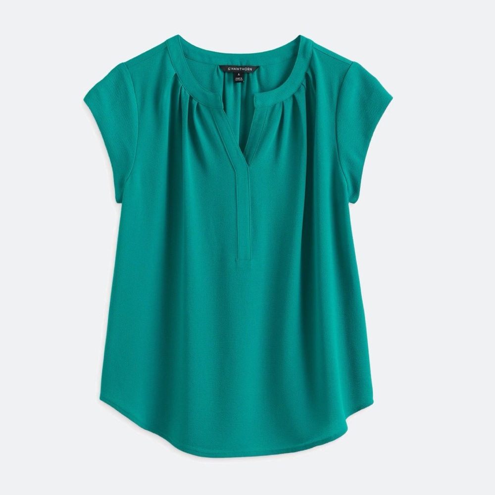 41 Hawthorn Teal Sleeveless Blouse